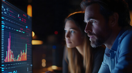 Financial analyst advising client on balancing risk in investment portfolio