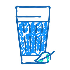 ayran milk product doodle icon sketch vector. ayran milk product sign. isolated symbol illustration