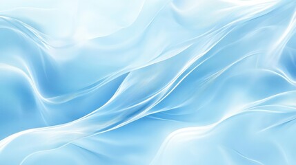 Obraz premium Abstract Blue Swirling Waves Background - Smooth, Minimalist Design for Web, Print, and Branding