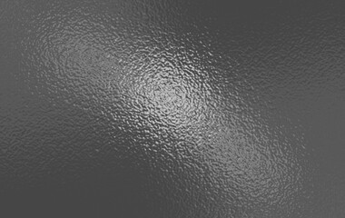 Dark gray foil glass texture background. Abstract gradient bright light reflection and shiny rough texture surface. Glass effect background