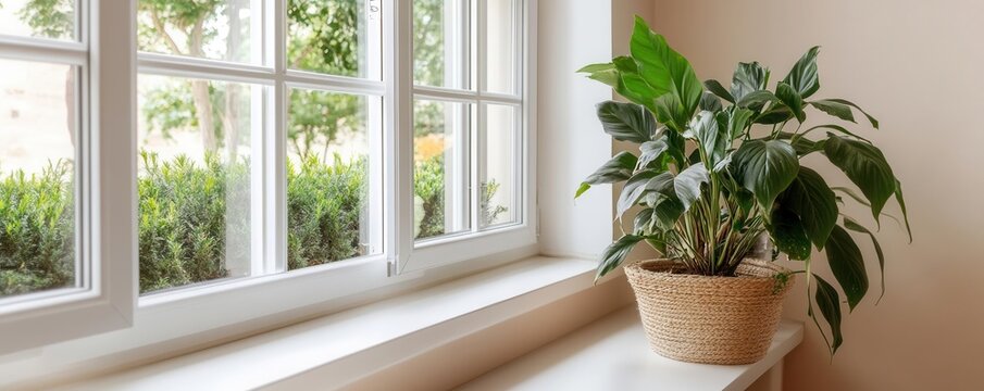 Homeowner replacing old windows with energy-efficient ones to reduce energy loss, conserve energy, home upgrades