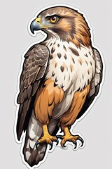 Naklejka premium Eagle standing full body