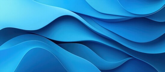 Fototapeta premium Abstract Blue Waves Pattern