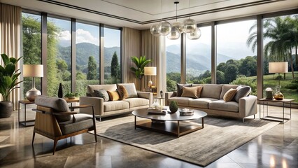 A luxurious Italian furniture collection elegantly featured in a modern Toronto interior, merging timeless design with