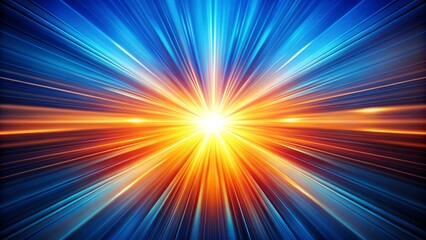 Obraz premium A striking fusion of orange and blue creates a beautiful abstract background, perfect for elevating creative design