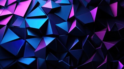 Fototapeta premium Abstract Blue and Purple Geometric Pattern