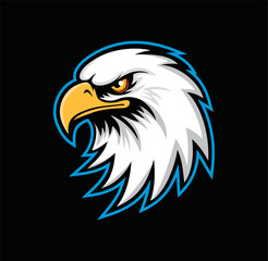 Mascot Head of an Eagle, vector illustration