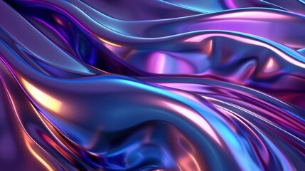 Obraz premium Abstract Iridescent Fabric with Shimmering Colors