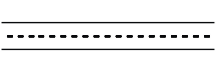 Road vector illustration isolated on white background.
