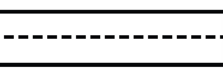 Road vector illustration isolated on white background.