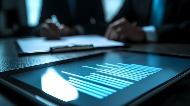 A Confident Consultant Engaging an Audience with a Dynamic Business Plan Presentation, Fostering Insight and Strategy Development.