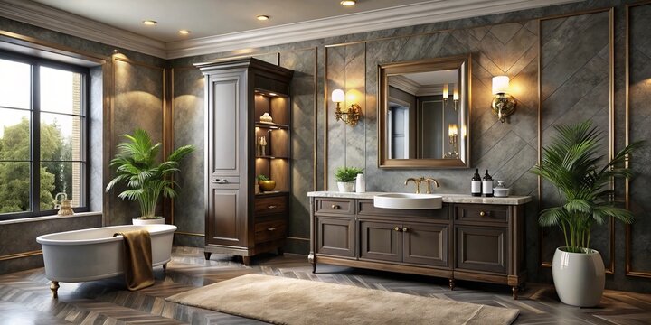 Elevate your bathroom with our luxurious furniture collection, featuring Lavanta design and premium finishes, combining