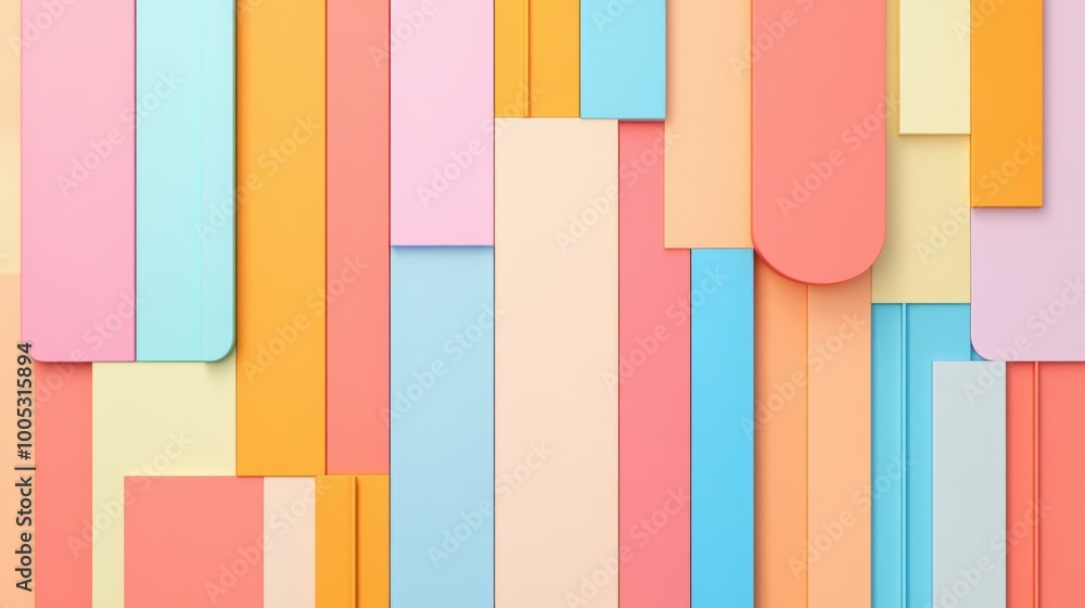 Aufkleber dive into a vibrant mix of forms and layers with this unique 3d abstract backdrop, perfect for artis