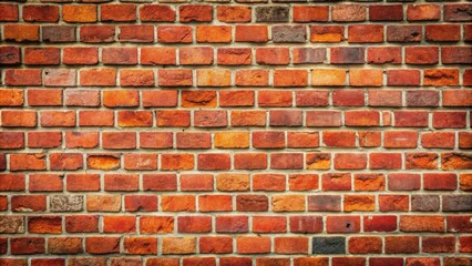 Obraz premium Red brick wall with rough texture perfect for adding a rustic touch to any design project, red, brick, wall