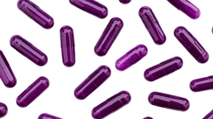 pills on a transparent background
