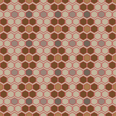 Seamless background created by many hexagon shapes like tiles