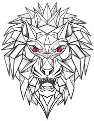 lion head geometric
