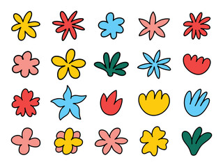 Cute Doodle Flower Hand drawn