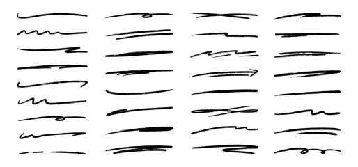 Doodle sketch style of highlighting elements cartoon hand drawn illustration for concept design.