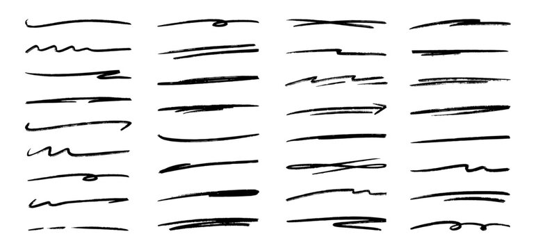 Doodle sketch style of highlighting elements cartoon hand drawn illustration for concept design.