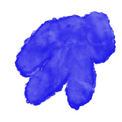 Blue Watercolour Shapes Decoration