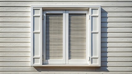 Fototapeta premium Stylish white wood shutter texture ideal for interior design projects, offering a versatile background that adds