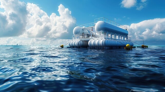 Ocean Thermal Energy Conversion (OTEC): This system exploits the temperature difference between warm surface and cold deep seawater to produce electricity in tropical coastal regions.
