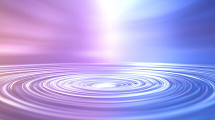Fototapeta premium concentric water ripples shimmering with vibrant colors. 