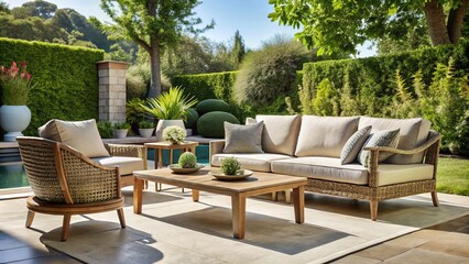 Transform your patio or garden with elegant luxury outdoor furniture, bringing style and serenity to your natural