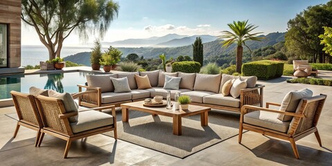Obraz premium Uncover the top 10 luxury outdoor furniture brands for creating stylish, comfortable outdoor spaces that enhance your