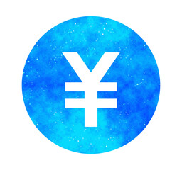 青い星空｜シンプルな円マーク