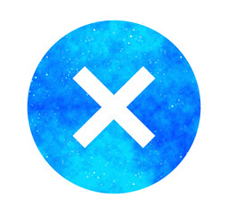 Obraz premium 青い星空｜バツマーク