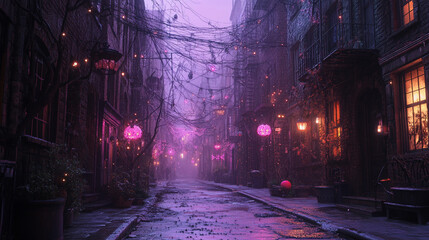 Halloween background with copyspace for your design. Halloween concept. Generative AI.