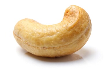 Roasted cashew nut on white background