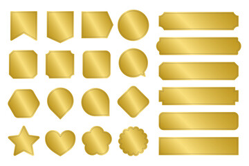 高級感のあるゴールドのラベル　セット