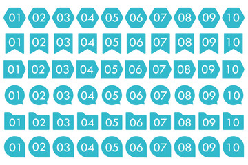 シンプルで使いやすい矢印のセット