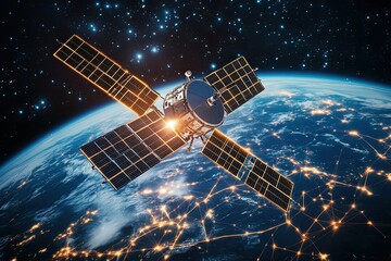 Satellite in orbit 
