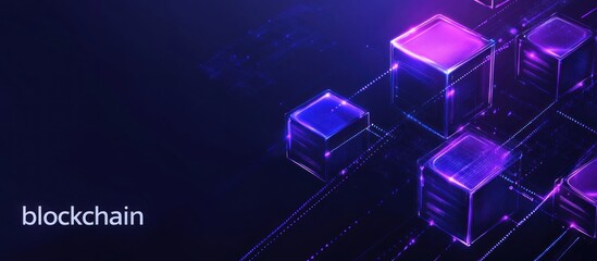 Abstract Blockchain Network Illustration