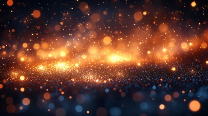 Fototapeta premium Glowing Particles on Abstract Background Generative AI