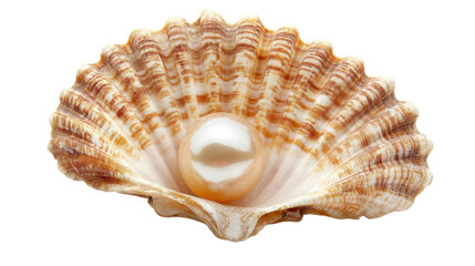 Obraz premium pearl shell on transparent background
