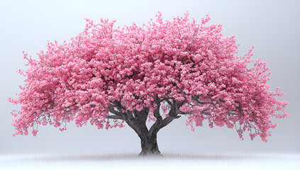 a tree with pink flowers


