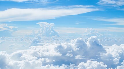 blue sky with white cloud background