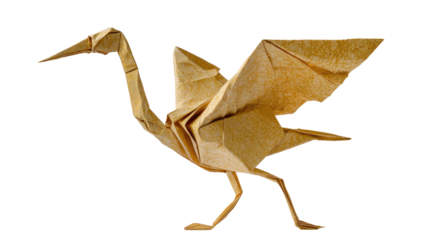 paper bird on a transparent background