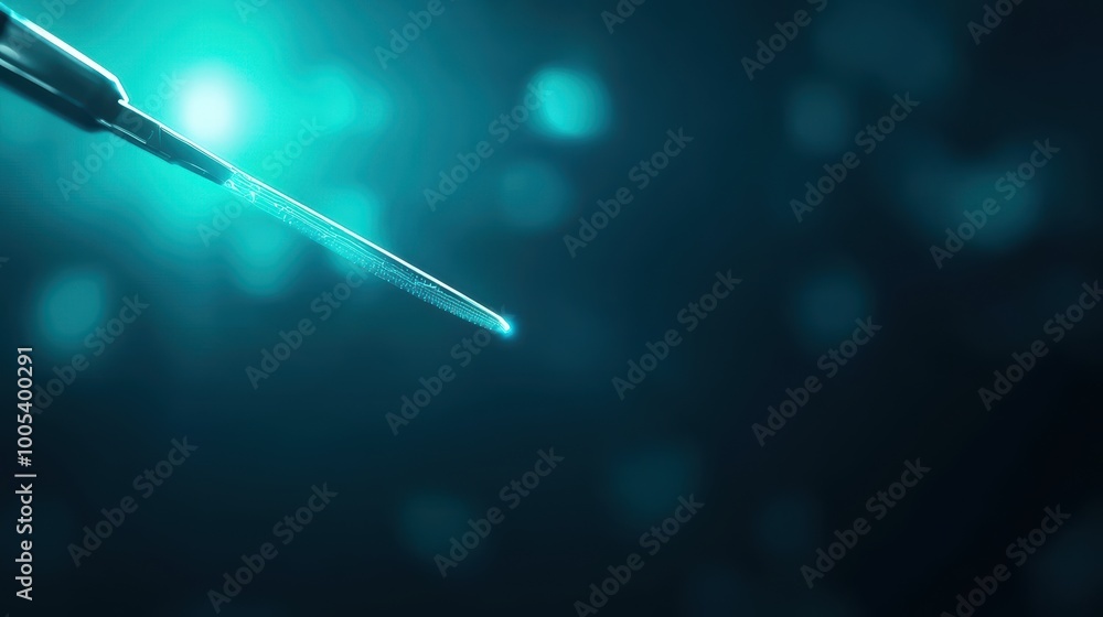 Poster precision tool with light in a dark environment