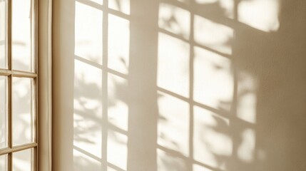 Obraz premium Sunlit Window with Shadows