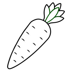 Lively Orange Carrot Vector Art Celebrating Fresh Produce and Garden Harvests
