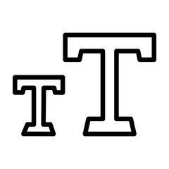 Size Vector Line Icon Design