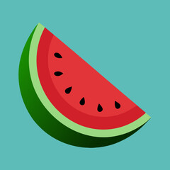 Delightful Vector Illustration Featuring A Sliced Watermelon Unveiling Its Sweet Juicy Flesh

