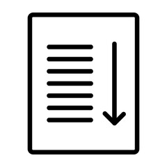 Sort Vector Line Icon Design