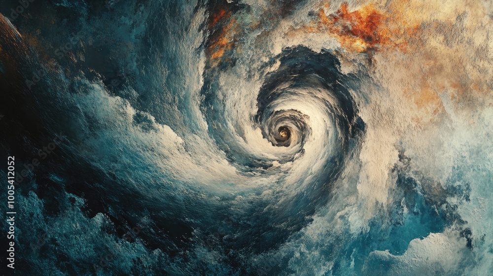 Poster abstract swirling patterns of faded colors and rough textures, symbolizing poverty and struggle on a